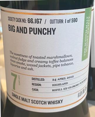 Ardmore 2012 SMWS 66.167 Big and punchy Refill Oloroso Puncheon 61.6% 750ml