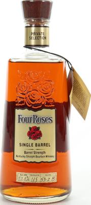 Four Roses Single Barrel Private Selection OESV Charred New American Oak Barrel Liquor World 57% 750ml