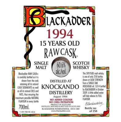 Knockando 1994 BA Raw Cask Oak Hogshead 5314 60.6% 700ml