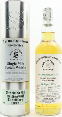 Miltonduff 1995 SV The Un-Chillfiltered Collection 20yo Bourbon Barrels 4124 + 4126 46% 700ml