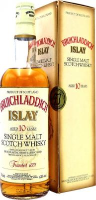 Bruichladdich 10yo Single Malt Scotch Whisky Rinaldi Import 43% 750ml