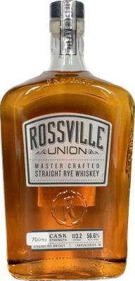 Rossville Union Master Crafted Straight Rye Whisky Cask Strength 56.6% 750ml