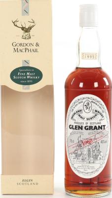 Glen Grant 1960 GM Licensed Bottling 40% 700ml