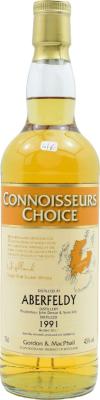 Aberfeldy 1991 GM Connoisseurs Choice 1st & Refill Sherry Casks 43% 700ml