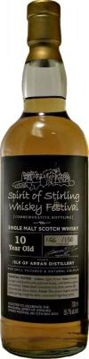 Arran Spirit of Stirling Whisky Festival Commemorative Bottling 55.7% 700ml