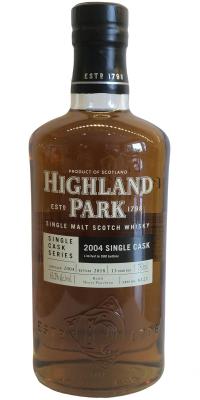 Highland Park 2004 Single Cask Series Refill Sherry Puncheon #6122 63.2% 750ml