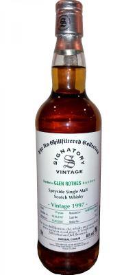 Glenrothes 1997 SV The Un-Chillfiltered Collection Refill Sherry Butt #9259 46% 700ml