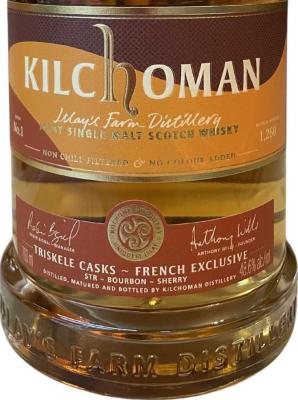Kilchoman Triskele Casks French Exclusive Small Batch Release STR Bourbon Oloroso Sherry 48.6% 700ml
