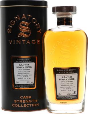 Isle of Jura 1989 SV Cask Strength Collection Bourbon Barrel #30743 58.2% 700ml