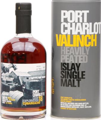 Port Charlotte Cask Exploration 18 Valinch Cubaireachd Double Wood #0016 Distillery Exclusive 60.4% 500ml