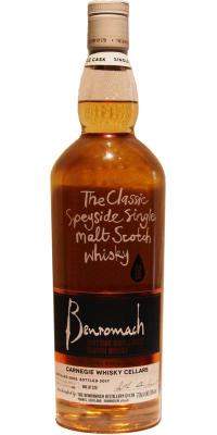 Benromach 2008 Exclusive Single Cask 1st Fill Bourbon Barrel #410 Carnegie Whisky Cellars 60% 700ml