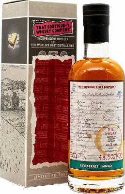 Stauning 3yo TBWC Rye Series MMXX ex-Belize rum cask Batch 1 48.5% 500ml