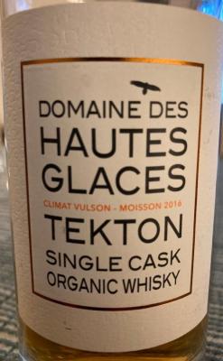Domaine des Hautes Glaces 2016 Tekton Organic whisky Saint Joseph wine 53% 200ml
