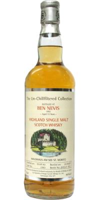 Ben Nevis 1992 SV The Un-Chillfiltered Collection Waldhaus am See #2303 World of Whisky St. Moritz 46% 700ml