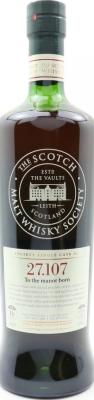 Springbank 1998 SMWS 27.107 To the manor born Refill Ex-Sherry Gorda 56% 700ml