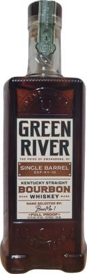 Green River Kentucky Straight Bourbon Whisky Single Barrel Bevmo! + gopuff 59.5% 750ml