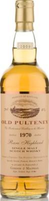 Old Pulteney 1970 GM Rare Highland Single Malt 43% 700ml