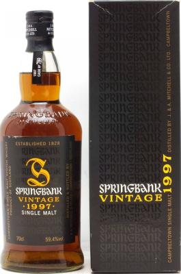 Springbank 1997 Vintage Sherry #789 Oddbins 59.4% 700ml