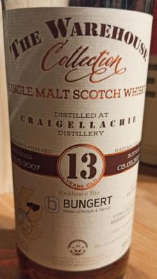 Craigellachie 2007 WW8 The Warehouse Collection 1st fill Oloroso Sherry Octave 49% 700ml