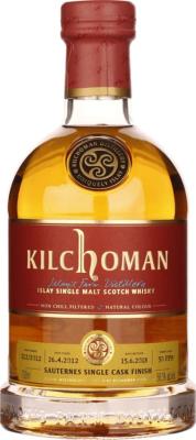 Kilchoman 2012 Sauternes Single Cask Finish 212/2012 Bresser & Timmer 25th Anniversary 58.3% 700ml