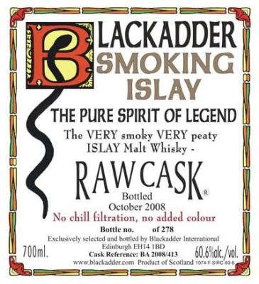 Smoking Islay Bottled 2008 BA Raw Cask BA 2008 413 60.6% 700ml