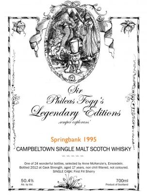 Springbank 1995 AMcK First Fill Sherry 50.4% 700ml