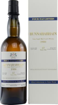 Bunnahabhain 1980 SV Four Daughters Bourbon Hogshead #2905 70th Velier Anniversary 42.9% 700ml