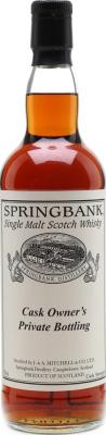 Springbank 1995 Cask Owner's Private Bottling #545 53.9% 700ml