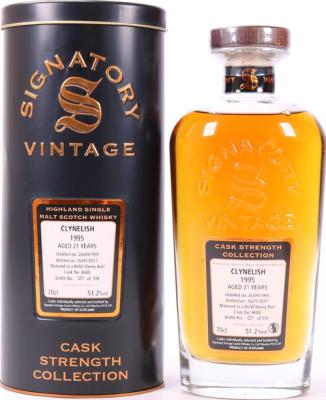 Clynelish 1995 SV Cask Strength Collection Refill Sherry Butt #8688 51.2% 700ml