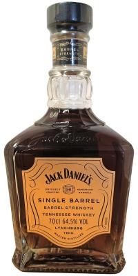 Jack Daniel's Single Barrel Barrel Strength Toasted and Charred American Oak Barrel France 64.5% 700ml