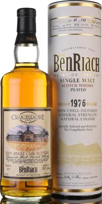 BenRiach 1976 Single Cask Bottling #8079 Craigellachie Hotel 57.6% 700ml