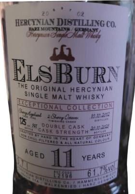 ElsBurn 2012 Exceptional Collection 61.7% 700ml
