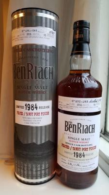 BenRiach 1984 Peated Single Cask Bottling Batch 9 Tawny Port Finish #4050 52.2% 700ml