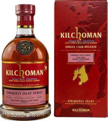 Kilchoman 2016 Uniquely Islay Series An Samhradh 2023 Bourbon Port hogshead for 20 months Hanseatische Weinhandelsgesellschaft Bremen 56.3% 700ml