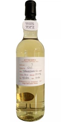 Springbank 2004 Refill Sherry Hogshead 55.5% 700ml