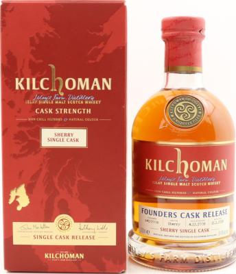 Kilchoman Founders Cask 1st Edition Re-fill Oloroso Sherry Butt 642/2008 54.4% 700ml