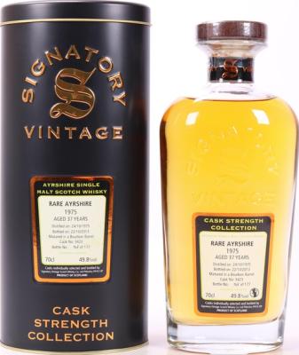 Ayrshire 1975 Rare SV Cask Strength Collection Bourbon Barrel #3423 49.8% 700ml