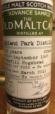 Highland Park 1998 DL Advance Sample for the Old Malt Cask Refill Hogshead DL 7055 50% 200ml