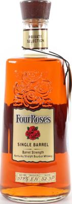 Four Roses 9yo Private Selection OESK New American Oak Barrel 52-3P Bayway World of Liquors 57.4% 750ml