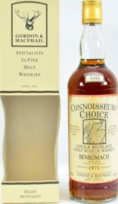 Benromach 1971 GM Connoisseurs Choice 40% 700ml