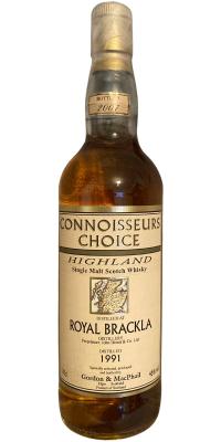 Royal Brackla 1991 GM Connoisseurs Choice Refill Sherry 46% 700ml