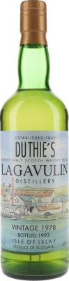 Lagavulin 1978 RWD Duthie's 46% 700ml