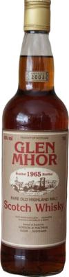 Glen Mhor 1965 GM Licensed Bottling 40% 700ml