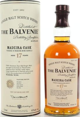 Balvenie 17yo Madeira Cask Madeira Casks 43% 750ml