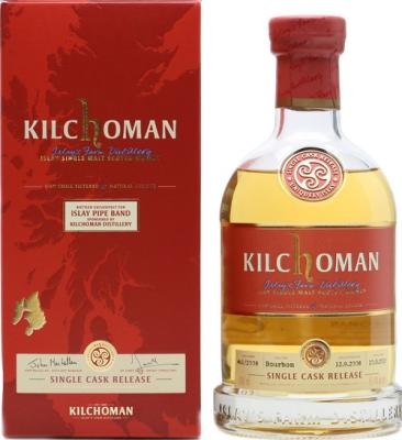 Kilchoman 2008 Single Cask for Islay Pipe Band 461/2008 60.4% 700ml