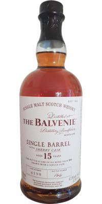 Balvenie 15yo Single Barrel Sherry Cask #4190 47.8% 700ml