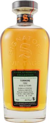 Tormore 1992 SV Cask Strength Collection 22yo Bourbon Barrels 5682 + 5684 + 5689 44.9% 700ml