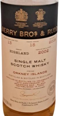 Orkney Islands 2002 BR 57.3% 700ml