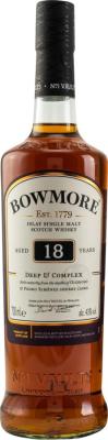 Bowmore 18yo Deep & Complex Oloroso & Pedro Ximenez Sherry Travel Retail Exclusive 43% 700ml