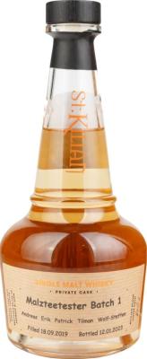 St. Kilian 2019 Private Cask Ex Bourbon Malzteetester 60.2% 500ml